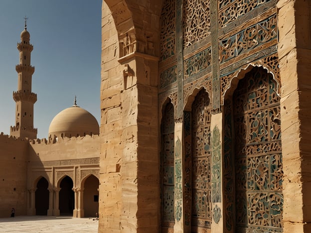 Auf dem Bild ist eine beeindruckende Architektur zu sehen, die typisch für viele historische moslemische Bauwerke ist. Die markanten Merkmale wie der Minarett und die Kuppel deuten darauf hin, dass es sich um eine Moschee handeln könnte. Stellen Sie sich vor, wie faszinierend es wäre, den Innenraum zu erkunden, die kunstvollen Verzierungen zu bewundern und die ruhige Atmosphäre zu genießen.Wenn Sie an historischen Sehenswürdigkeiten interessiert sind, sollten Sie folgende Orte nicht verpassen:1. **Die Alhambra in Granada, Spanien** – Ein atemberaubendes Beispiel maurischer Architektur.2. **Die Sultan-Ahmed-Moschee (Blaue Moschee) in Istanbul, Türkei** – Berühmt für ihre beeindruckenden blauen Fliesen.3. **Die Hassan-II.-Moschee in Casablanca, Marokko** – Eine der größten Moscheen der Welt, direkt am Meer gelegen.4. **Die Sheikh Zayed Moschee in Abu Dhabi, VAE** – Bekannt für ihre beeindruckende Architektur und die wunderschöne Innenausstattung.Diese Orte sind nicht nur architektonische Meisterwerke, sondern auch reich an Geschichte und Kultur.