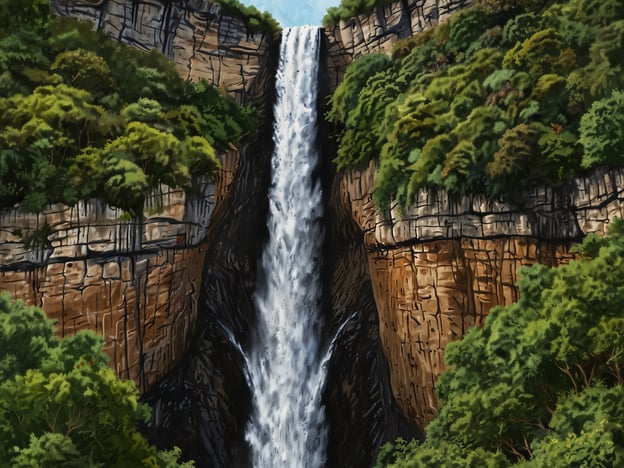 Auf dem Bild ist ein beeindruckender Wasserfall zu sehen, umgeben von üppiger Vegetation und steilen Felswänden. Für abenteuerlustige Menschen bieten sich hier zahlreiche Aktivitäten an:1. **Wanderungen**: Entdecke die Umgebung auf Wanderwegen, die zu atemberaubenden Aussichtspunkten führen.2. **Klettertouren**: Probiere Klettern an den umliegenden Felswänden, ideal für erfahrene Kletterer.3. **Schwimmen**: Genieße ein erfrischendes Bad im klaren Wasser unter dem Wasserfall.4. **Fotografie**: Halte die majestätische Schönheit der Natur mit deiner Kamera fest.5. **Campen**: Verbringe eine Nacht in der Natur und höre dem Rauschen des Wassers zu.Diese Aktivitäten bieten die perfekte Möglichkeit, die Natur hautnah zu erleben!