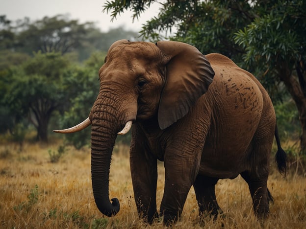 Auf dem Bild ist ein Elefant in einer savannenartigen Landschaft zu sehen.**Reiseplanung: Tipps für deinen Aufenthalt in Tansania:**1. **Nationalparks besuchen**: Tansania ist bekannt für seine beeindruckenden Nationalparks wie den Serengeti-Nationalpark und den Tarangire-Nationalpark, wo du Elefanten und andere Wildtiere in ihrem natürlichen Lebensraum beobachten kannst.2. **Safari-Guide buchen**: Um das Beste aus deiner Safari zu machen, ist es ratsam, einen erfahrenen Guide zu engagieren, der dir die Tierwelt und die Umgebung näherbringen kann.3. **Reisezeit beachten**: Die beste Zeit für Tierbeobachtungen in Tansania ist während der Trockenzeit, von Juni bis Oktober, wenn die Tiere sich um Wasserquellen versammeln.4. **Kultur erleben**: Plane auch Besuche bei lokalen Stämmen, wie den Massai, um mehr über die Kultur und Traditionen Tansanias zu erfahren.5. **Sicherheitshinweise beachten**: Achte auf Sicherheitshinweise der Führer und halte Abstand zu wilden Tieren, um sowohl deine Sicherheit als auch das Wohl der Tiere zu gewährleisten.Diese Tipps helfen dir, das Beste aus deinem Aufenthalt in Tansania zu machen und unvergessliche Erlebnisse mit der faszinierenden Tierwelt zu genießen.