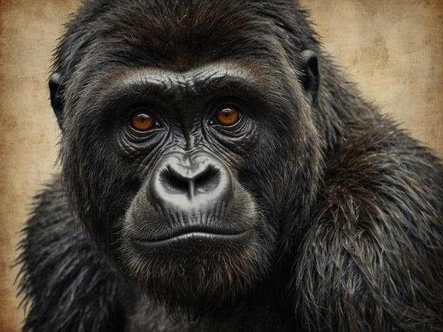 Auf dem Bild ist ein Berggorilla zu sehen, ein majestätisches Tier, das in den Bergwäldern Afrikas lebt. Berggorillas sind eine Unterart der Gorillas und bekannt für ihre beeindruckende Körpergröße und sanften Wesen. Sie leben in sozialen Gruppen, die von einem dominanten Männchen, dem Silberrücken, angeführt werden.Diese Tierart ist stark bedroht, hauptsächlich aufgrund von Lebensraumverlust, Wilderei und Krankheiten. Naturschutzprojekte setzen sich intensiv dafür ein, die letzten Bestände zu schützen und die Lebensbedingungen der Gorillas zu verbessern. Die Erforschung und das Verständnis ihrer Lebensweise helfen auch dabei, eine nachhaltige Koexistenz zwischen Menschen und Gorillas zu fördern.