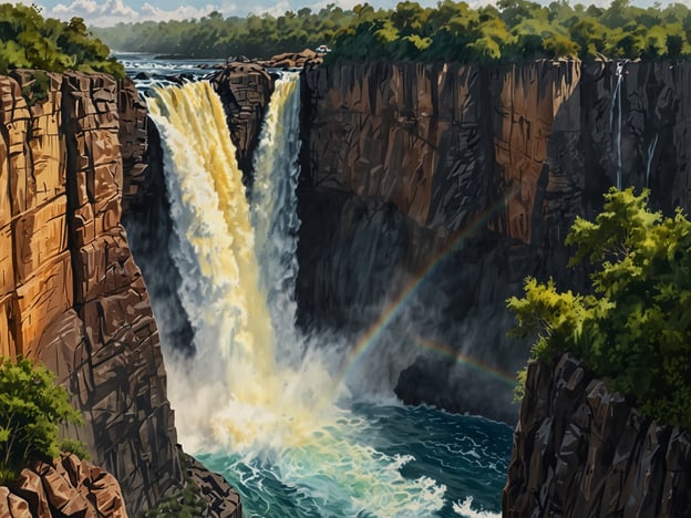 Auf dem Bild sind beeindruckende Wasserfälle zu sehen, die an die Victoriafälle erinnern. Aktivitäten rund um die Victoriafälle umfassen aufregende Erlebnisse wie:1. **Helikopterflüge** – Um die spektakuläre Aussicht auf die Fälle aus der Luft zu genießen.2. **Wildwasser-Rafting** – Abenteuerliche Touren auf dem Zambezi-Fluss, ideal für Adrenalinliebhaber.3. **Wanderungen** – Durch die umliegenden Nationalparks, um die lokale Flora und Fauna zu erkunden.4. **Schwimmen im Devil's Pool** – Ein einmaliges Erlebnis, direkt an der Kante der Fälle zu schwimmen.5. **Besuch des Victoria-Falls-Marktes** – Um lokale Kunst und Souvenirs zu kaufen.Diese Aktivitäten bieten eine einmalige Möglichkeit, die Schönheit und Kraft der Natur hautnah zu erleben.