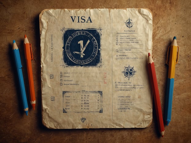 Auf dem Bild ist ein Visum zu sehen, umgeben von bunten Stiften. Hier sind einige praktische Tipps für deine Reise nach Mali:1. **Visum und Reisepass**: Stelle sicher, dass du ein gültiges Visum hast und dein Reisepass noch mindestens sechs Monate gültig ist.2. **Impfungen**: Überprüfe, ob du dich gegen Krankheiten wie Gelbfieber impfen lassen musst, und bring den Impfpass mit.3. **Bewässerung**: Trinke nur abgefülltes oder abgekochten Wasser, um Magenprobleme zu vermeiden.4. **Gesundheitsvorsorge**: Nimm eine Reiseapotheke mit, die auch Medikamente gegen Malaria enthält.5. **Sicherheit**: Informiere dich über die Sicherheitslage in den Regionen, die du besuchen möchtest.6. **Kultur und Respekt**: Respektiere lokale Bräuche und Traditionen, besonders in ländlichen Gebieten.7. **Sprache**: Lerne einige grundlegende Phrasen auf Französisch, da es die weitverbreitete Sprache ist.8. **Geld**: Informiere dich über lokale Wechselkurse und bring etwas Bargeld mit, da Kartenzahlung nicht überall akzeptiert wird.Viel Spaß bei deiner Reise!