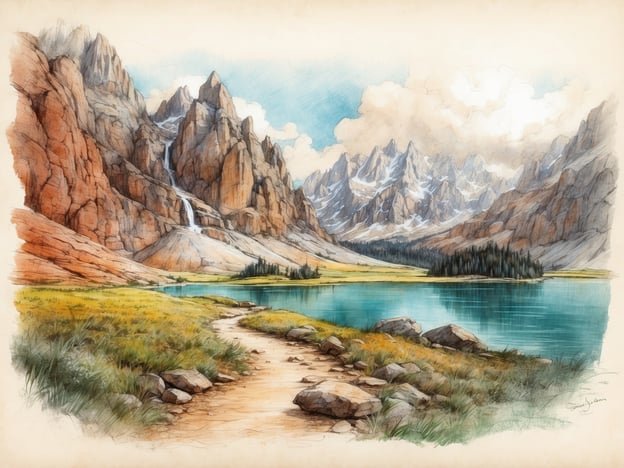 Auf dem Bild sind majestätische Berge zu sehen, umgeben von einem klaren, blauen See und üppigem Grün. Dies könnte eine Darstellung eines Nationalparks oder eines geschützten Gebiets sein, das für seine natürliche Schönheit bekannt ist.
Die Geschichte des Parks könnte mit dem Schutz der einzigartigen Flora und Fauna der Region verbunden sein. Nationalparks spielen oft eine entscheidende Rolle in der Erhaltung von Lebensräumen und der Förderung des Naturschutzes. Sie bieten nicht nur Erholungsgebiete für die Bevölkerung, sondern sind auch wichtige Stätten für wissenschaftliche Forschung.
Außerdem kann der Park eine kulturelle Bedeutung für die Region haben, möglicherweise verbunden mit historischen Stätten oder Traditionen der indigenen Völker. Solche Orte werden oft zur Förderung des Umweltbewusstseins und der nachhaltigen Entwicklung genutzt, was einen positiven Einfluss auf die lokale Gemeinschaft hat.