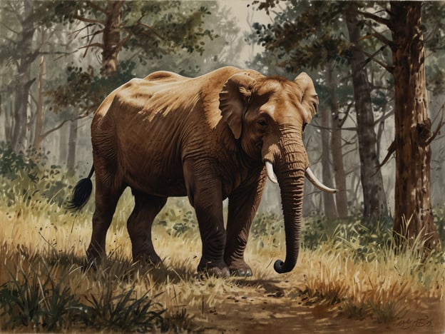 Auf dem Bild ist ein Elefant in einem Wald zu sehen. Wenn du eine Reise planst, um Elefanten in ihrem natürlichen Lebensraum zu beobachten, gibt es einige Tipps:1. **Zielorte wählen**: Länder wie Thailand, Indien oder Botswana sind bekannt für Elefantenschutzgebiete und Nationalparks.2. **Nachhaltige Touren**: Achte darauf, Touren zu wählen, die den Tierschutz respektieren. Informiere dich über Einrichtungen, die sich um das Wohl der Elefanten kümmern.3. **Häufige Zeiten wählen**: Die Morgen- und Abendstunden sind oft die besten Zeiten, um Elefanten zu sehen, da sie in der Mittagshitze weniger aktiv sind.4. **Ausrüstung mitbringen**: Eine gute Kamera und Fernglas können dabei helfen, die Tiere aus der Ferne zu beobachten, ohne sie zu stören.5. **Informiere dich über die Tierwelt**: Das Verständnis des Verhaltens und der Gewohnheiten von Elefanten kann deine Erfahrung bereichern.Viel Spaß bei deiner Reiseplanung!