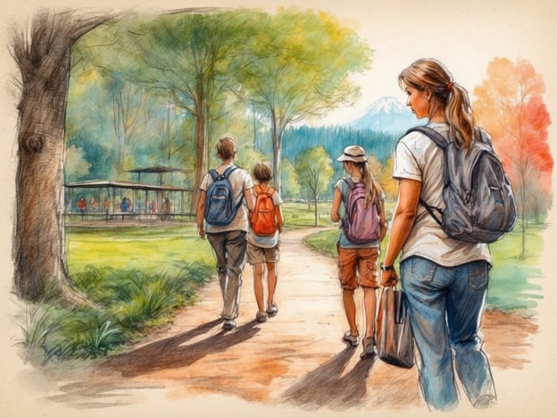 Auf dem Bild sind vier Personen zu sehen, die einen Waldweg entlang spazieren. Es scheint, als würden sie eine Erkundungstour unternehmen, möglicherweise in einem Freizeitpark oder Naturgebiet.
Der Drouwenerzand Attractiepark ist ein Freizeitpark in den Niederlanden, der vor allem für seine familienfreundlichen Attraktionen bekannt ist. Er bietet eine Vielzahl von Aktivitäten, darunter Spielplätze, Wasserattraktionen und Tiergehege. Der Park ist in eine wunderschöne, naturnahe Umgebung eingebettet, die ideal für Spaziergänge und Erkundungen ist. Die Kombination aus Spaß und Natur macht ihn zu einem beliebten Ziel für Familien.