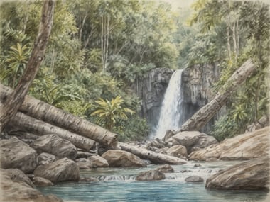 Billy Barquedier Nationalpark: Wanderungen zu versteckten Wasserfällen