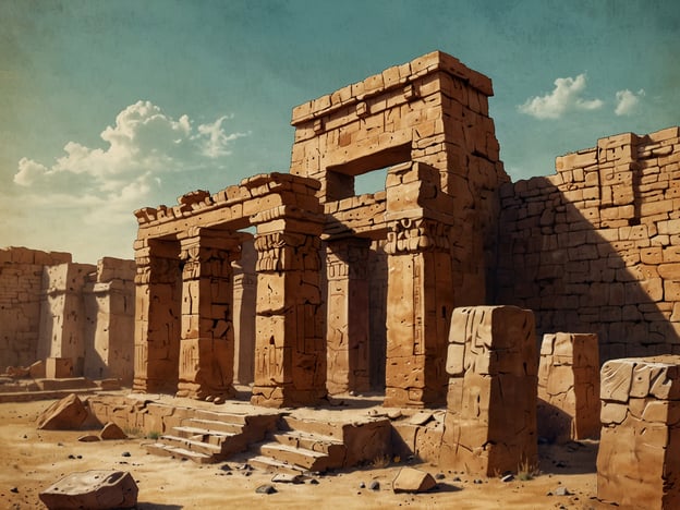 Auf dem Bild sind beeindruckende antike Ruinen zu sehen, die an die Kultur des alten Mesopotamien erinnern könnten.Wichtige Kulturschätze im Irak umfassen:1. **Ur**: Diese Stadt ist bekannt für ihre Zikkurate und die Überreste von hochentwickelter sumerischer Architektur.2. **Babylon**: Berühmt für die Hängenden Gärten und das Ischtar-Tor, war Babylon eines der zentralen kulturellen Zentren der Antike.3. **Nineveh**: Die Ruinen dieser Stadt enthalten beeindruckende Paläste und Bibliotheken, die die assyrische Kultur repräsentieren.4. **Hatra**: Eine gut erhaltene Stadt aus der Partherzeit, bekannt für ihre Tempelanlagen.Diese Stätten sind nicht nur monumental, sondern auch Ausdruck der reichen Geschichte und kulturellen Vielfalt des Iraks.