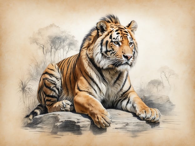 Auf dem Bild ist ein Tiger zu sehen, der majestätisch auf einem Felsen liegt. Diese Darstellung eines Tigers kann die Bedeutung von Zoos als Bildungseinrichtungen unterstreichen.Zoos bieten eine wichtige Plattform für den Bildungsauftrag, indem sie Besuchern die Möglichkeit geben, Tiere in ihrer Nähe zu beobachten. Diese Erfahrungen fördern das Bewusstsein für den Naturschutz und die Lebensräume bedrohter Arten, wie des Tigers. Darüber hinaus ermöglichen sie ein besseres Verständnis für die biologischen und ökologischen Zusammenhänge, in denen diese Tiere leben. So tragen Zoos nicht nur zur Erhaltung von Arten bei, sondern auch zur Aufklärung der Öffentlichkeit über deren Bedeutung und den Schutz der Natur.