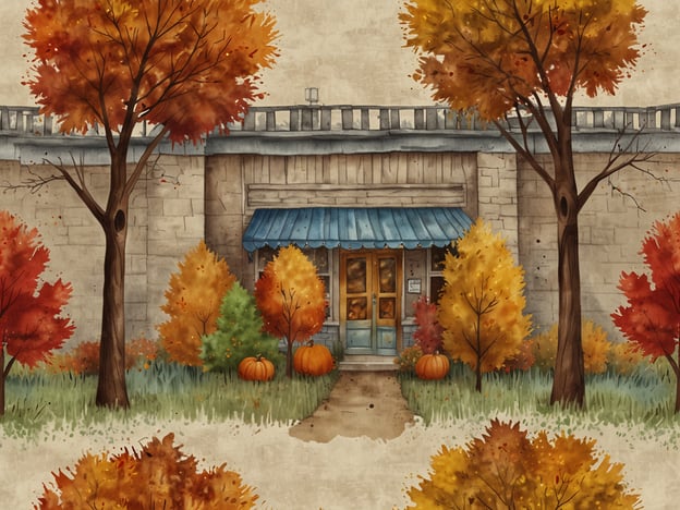 Auf dem Bild ist ein hübsches Herbstszenario zu sehen, das eine kleine, gemütliche Gebäude mit blauen Fensterläden zeigt. Umgeben ist es von Bäumen, deren Blätter in lebhaften Herbstfarben leuchten – von Rot über Orange bis hin zu Gelb. Zudem sind einige Kürbisse im Vordergrund platziert, was die herbstliche Atmosphäre unterstreicht.Hier sind einige Tipps für den perfekten Herbsturlaub:1. **Nutze die Farben**: Plane einen Ausflug in eine Region mit beeindruckenden Herbstlaubfärbungen. Wanderungen durch die Natur sind in dieser Zeit besonders schön.2. **Kürbisernte**: Besuche einen Kürbisfeld oder einen Bauernmarkt, um frisch geerntete Kürbisse zu kaufen und vielleicht sogar eigene zu ernten.3. **Kulinarische Erlebnisse**: Genieße saisonale Speisen, wie Kürbissuppe oder Apfelkuchen, in lokalen Restaurants oder Cafés.4. **Gemütliche Unterkünfte**: Wähle eine charmante Unterkunft, wie eine Berghütte oder ein Bed & Breakfast, um die herbstliche Atmosphäre optimal auszukosten.5. **Aktiv sein**: Mache lange Spaziergänge, genieße Radtouren oder nutze die Möglichkeit, in einem nahegelegenen Nationalpark wandern zu gehen.Mit diesen Tipps wird dein Herbsturlaub sicher unvergesslich!