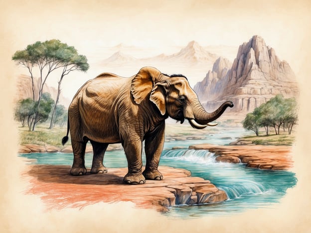 Auf dem Bild ist ein Elefant zu sehen, der in einer natürlichen Umgebung steht. Diese Darstellung kann als Symbol für den Naturschutz interpretiert werden. Elefanten sind wichtige Tiere in ihren Ökosystemen, und ihr Schutz ist entscheidend für das Gleichgewicht der Natur.Gleichzeitig bietet das Bild die Möglichkeit, über Bildung im Bereich der Tier- und Umweltwissenschaften nachzudenken. Indem wir mehr über Elefanten und ihren Lebensraum lernen, können wir das Bewusstsein für die Notwendigkeit des Naturschutzes schärfen und zukünftige Generationen motivieren, sich für den Schutz der Natur einzusetzen. Solche Bilder können als visuelle Hilfsmittel dienen, um das Interesse an den Themen Artenvielfalt, Ökologie und Umweltschutz zu fördern.