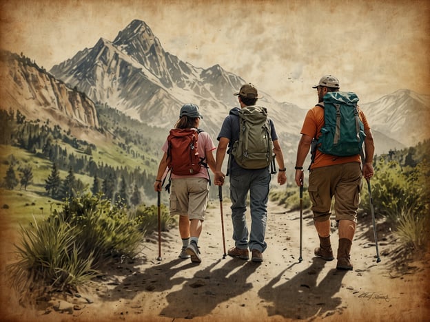Auf dem Bild sind drei Personen zu sehen, die gemeinsam auf einem Wanderweg in den Bergen unterwegs sind. Die Aktivitäten, die für die ganze Familie geeignet sind, könnten folgendes umfassen:1. **Wandern in der Natur**: Eine tolle Möglichkeit, Zeit miteinander zu verbringen und die Natur zu genießen.2. **Picknick**: Man kann eine Pause einlegen und in der schönen Umgebung ein Picknick machen.3. **Fotografieren**: Die malerische Landschaft bietet viele Gelegenheiten, tolle Familienfotos zu machen.4. **Tierbeobachtungen**: Man kann nach Vögeln und anderen Tieren Ausschau halten.5. **Geocaching**: Eine spannende Schatzsuche für die ganze Familie, die auch gleichzeitig die Wanderung interessanter macht.Diese Aktivitäten fördern nicht nur den Zusammenhalt, sondern auch die Gesundheit und das Wohlbefinden der Familie.