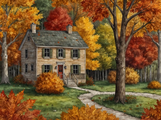 Auf dem Bild ist ein gemütliches, rustikales Haus inmitten einer malerischen Herbstlandschaft zu sehen. Die Bäume rund um das Haus sind in leuchtenden Herbstfarben, wie Rot, Orange und Gelb, gefärbt, was für eine lebendige und einladende Atmosphäre sorgt.
Beliebte Last-Minute-Reiseziele im Herbst könnten Orte wie die Neuengland-Staaten in den USA mit ihrer spektakulären Laubfärbung, die Weinregionen in Deutschland für Weinfeste, oder die Küsten von Kalifornien für mildes Wetter und malerische Landschaften sein. Auch die Toskana in Italien ist im Herbst ein tolles Ziel, um die Erntezeit und das milde Klima zu genießen.