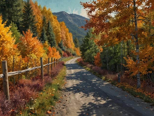 Auf dem Bild ist eine malerische Herbstlandschaft zu sehen, mit bunten Laubbäumen in verschiedenen Farben – von Goldgelb bis Rot – entlang eines schmalen Weges. Die Bergkulisse im Hintergrund und das sanfte Licht verleihen der Szenerie eine besondere Atmosphäre.**Insider-Tipps für den perfekten Herbsttrip:**1. **Timing ist alles**: Plane deinen Ausflug während der Hochsaison der Laubwechsel, die je nach Region zwischen Mitte September und Ende Oktober variiert.2. **Abseits der ausgetretenen Pfade**: Suche nach weniger bekannten Wanderwegen oder kleinen Dörfern, um die Farbenpracht des Herbstes ohne Menschenmengen zu genießen.3. **Lokale Köstlichkeiten**: Besuche Bauernmärkte, um frische, saisonale Produkte wie Äpfel und Kürbisse zu probieren. Eventuell findest du auch lokale Feste und Erntefeiern.4. **Fotospots**: Halte Ausschau nach malerischen Aussichtspunkten. Die goldenen und roten Blätter bieten ideale Fotomotive, besonders während des Sonnenaufgangs oder -untergangs.5. **Wander- und Outdoor-Aktivitäten**: Nutzen die kühlen Temperaturen für Wanderungen oder Radtouren, um die frische Luft und die Herbstlandschaft aktiv zu erleben.6. **Gemütliche Unterkünfte**: Suche nach alten Hütten oder kleinen Bed & Breakfasts, um die Atmosphäre des Herbstes voll auszukosten. Ein Kaminfeuer am Abend macht den Aufenthalt besonders gemütlich.Diese Tipps helfen dir, die Schönheiten des Herbstes in vollen Zügen zu genießen!