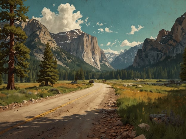 Auf dem Bild ist eine malerische Landschaft zu sehen, die eine kurvenreiche Straße durch eine eindrucksvolle Berglandschaft zeigt. Über die Straße erstrecken sich hohe, majestätische Berge, die teilweise mit Schnee bedeckt sind. Dichte Wälder aus Nadelbäumen flankieren die Straße, und das Szene wird von einem klaren, blauen Himmel mit einigen Wolken ergänzt.Unvergessliche Stopps entlang dieser Route könnten Folgendes einschließen:1. **Aussichtspunkte**: An verschiedenen Stellen entlang der Straße gibt es Aussichtspunkte, die atemberaubende Blicke auf die Berge und das Tal bieten.2. **Wanderwege**: Zahlreiche Wanderwege führen in die umliegenden Wälder und Berge, ideal für Naturliebhaber, die die Landschaft zu Fuß erkunden möchten.3. **Picknickplätze**: An malerischen Stellen am Weg gibt es Plätze für ein Picknick, wo Besucher die frische Luft und die Natur genießen können.4. **Seen und Flüsse**: Stopps an Teichen oder Flüssen bieten Möglichkeiten für Angel- oder Schwimmausflüge und schöne Fotomotive.5. **Naturerlebnisse**: Geführte Touren oder Ranger-Programme können angeboten werden, um mehr über die lokale Flora und Fauna zu erfahren.Insgesamt bietet die Landschaft zahlreiche Möglichkeiten, die Schönheit der Natur zu genießen.