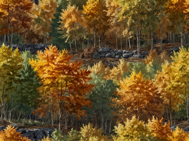 Auf dem Bild sind herrliche Bäume zu sehen, die in den goldenen Herbstfarben leuchten. Die Blätter variieren von leuchtendem Gelb über warmes Orange bis hin zu sanften Rottönen. Diese lebhaften Farben schaffen eine malerische Kulisse für gemütliche Spaziergänge durch den Wald.Man könnte die frische Herbstluft genießen, während die Blätter sanft im Wind rascheln. Vielleicht lädt ein gepflasterter Weg dazu ein, die Natur hautnah zu erleben, und der Blick auf die bunten Baumkronen lässt die Herzen der Naturliebhaber höher schlagen. Solche Herbstszenerien laden oft auch dazu ein, die eigene Umgebung bewusst zu erkunden und die Schönheit der verändernden Jahreszeiten zu schätzen.