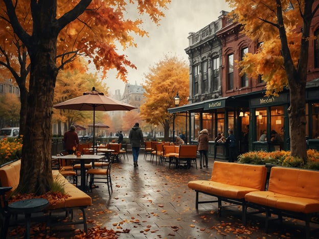 Auf dem Bild ist eine herbstliche Szenerie zu sehen, in der eine Fußgängerzone mit vielen Bäumen und orangefarbenen Blättern sowie einem gemütlichen Café dargestellt ist. Die Atmosphäre wirkt einladend und ruhig, ideal für einen entspannten Shoppingtrip im Herbst.
Hier sind einige Tipps für einen gelungenen Herbst-Shoppingtrip:
1. **Kleidung für wechselhaftes Wetter**: Ziehe layers (verschiedene Schichten) an, damit du bei Kälte und Wärme flexibel reagieren kannst. Ein schicker, warmer Mantel ist ideal.
2. **Bequeme Schuhe**: Nutze bequeme Schuhe, da du wahrscheinlich viel laufen wirst. Stabile, wetterfeste Schuhe sind gerade im Herbst wichtig.
3. **Herbstliche Farben**: Schau dich nach Stücken in warmen, herbstlichen Farben um, wie Senfgelb, Rot oder Braun, die gut zur Saison passen.
4. **Accessoires**: Ergänze dein Outfit mit Schals und Mützen, die nicht nur warm halten, sondern auch stylisch sind.
5. **Mach Pausen**: Plane Pausen in einem Café ein, um dich zu erholen und die herbstliche Atmosphäre zu genießen.
6. **Rabattaktionen**: Halte Ausschau nach besonderen Herbst-Angeboten oder Rabatten in den Geschäften.
Viel Spaß beim Shoppen!