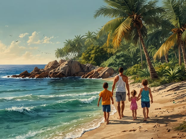 Auf dem Bild sieht man eine Familie, die gemeinsam am Strand spazieren geht. Die Szenerie erinnert an die Kanaren, wo es viele familienfreundliche Aktivitäten gibt.
Hier sind einige Vorschläge für Familienaktivitäten auf den Kanaren:
1. **Strandtage**: Genießen Sie die traumhaften Strände wie Playa de las Américas oder Playa del Inglés, die ideal für Kinder sind.
2. **Wassersport**: Aktivitäten wie Schnorcheln, Kajakfahren oder Stand-Up-Paddling sind perfekt für die ganze Familie.
3. **Tierparks**: Besuchen Sie den Loro Parque auf Teneriffa oder den Palmitos Park auf Gran Canaria, wo Kinder viel über Tiere und Natur lernen können.
4. **Wanderungen**: Es gibt viele kinderfreundliche Wanderwege, beispielsweise im Nationalpark Garajonay auf La Gomera.
5. **Bootstouren**: Unternehmen Sie eine Bootstour, um Delfine und Wale zu beobachten.
Diese Aktivitäten bieten Spaß und Abenteuer für die ganze Familie!