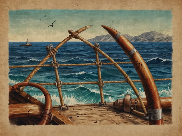 Das Bild zeigt eine Perspektive von einem Schiff, auf dem man das Meer und die Küste im Hintergrund sieht. Die Darstellung vermittelt ein maritimes Ambiente, mit Wellen, die gegen den Schiffsrumpf schlagen, und einem anderen Boot in der Ferne.Im Kontext der Gefahren im Mittelmeer ist es wichtig zu beachten, dass diese Gewässer oft von Migranten als Fluchtweg genutzt werden. Sie sind bekannt für ihre unberechenbaren Wellen und strengen Wetterbedingungen, die tragische Situationen verursachen können. Viele Menschen setzen ihr Leben aufs Spiel, um in sicherere Länder zu gelangen, was die Gefahren dieser Reise weiter verstärkt.