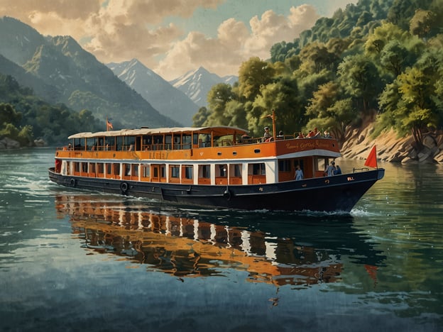 Auf dem Bild ist ein schönes Ausflugsschiff zu sehen, das den Sankt-Lorenz-Strom entlang fährt. Solche Schifffahrten bieten den Passagieren die Möglichkeit, die atemberaubende Landschaft mit ihren Bergen und Bäumen zu genießen.Zu den Aktivitäten am Sankt-Lorenz-Strom gehören Bootstouren, bei denen man die Natur beobachten, angeln oder einfach entspannen kann. Zudem sind solche Fahrten ideal, um historische Stätten entlang des Flusses zu erkunden und die vielfältige Tierwelt zu erleben. Viele Menschen genießen auch Picknicks an den Ufern oder planen Abenteuer wie Kajak- und Kanufahrten in den ruhigeren Teilen des Wassers.