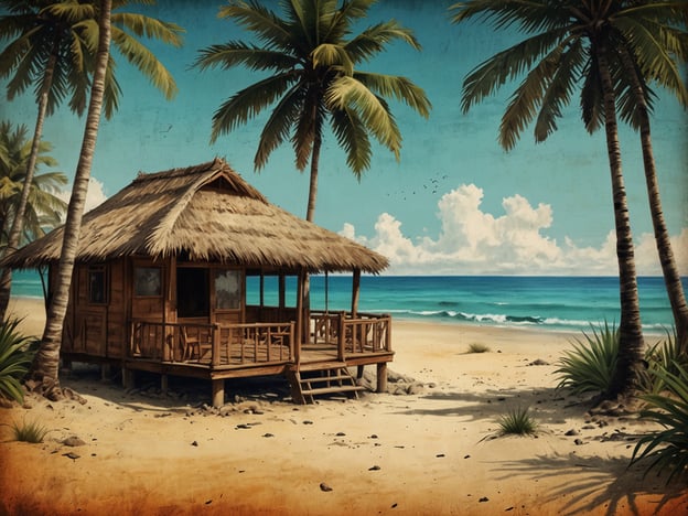 Auf dem Bild ist eine malerische, strohgedeckte Hütte am Strand zu sehen, umgeben von Palmen und Blick auf das glitzernde Wasser des Ozeans.Hier sind einige Tipps für deinen Aufenthalt in Honolulu:1. **Strandbesuche**: Verpasse nicht die berühmten Strände wie Waikiki, wo du schwimmen, surfen oder einfach die Sonne genießen kannst.2. **Kultur erleben**: Besuche das Polynesian Cultural Center, um mehr über die lokale Kultur und Traditionen zu erfahren.3. **Wandern**: Mache eine Wanderung zum Diamond Head, um eine atemberaubende Aussicht über Honolulu zu genießen.4. **Lokale Küche**: Probiere lokale Spezialitäten wie Poke und Loco Moco in einem der vielen Restaurants.5. **Wassersport**: Nutze die Möglichkeit für Schnorcheln oder Tauchen in klaren Gewässern, insbesondere im Hanauma Bay Nature Preserve.6. **Entspannung**: Nimm dir Zeit, um einfach zu entspannen und die schöne Natur zu genießen – sei es am Strand oder in den Botanischen Gärten von Honolulu.Genieße deinen Aufenthalt!