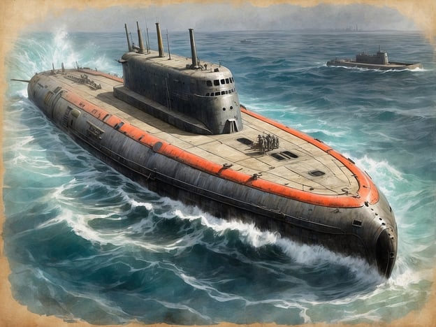 Auf dem Bild ist ein großes, futuristisch gestaltetes U-Boot zu sehen, das durch die Wellen fährt. Die Highlights eines Museumsbesuchs zu einem U-Boot könnten Folgendes beinhalten:1. **Technologische Innovationen**: Die Entwicklung moderner U-Boote und ihre beeindruckenden technischen Merkmale, wie fortschrittliche Antriebssysteme und Navigationsmethoden.2. **Einsatzgeschichte**: Informationen über bedeutende U-Boot-Missionen, sowohl in militärischen als auch in wissenschaftlichen Kontexten.3. **Denkmale und Modelle**: Ausstellungen von historischen U-Boot-Modellen und deren Rolle in verschiedenen Konflikten oder Missionen.4. **Interaktive Exponate**: Möglichkeiten zur Vertiefung des Wissens durch interaktive Stationen, die das Leben an Bord eines U-Bootes simulieren.5. **Umweltschutz und Forschung**: Die Rolle moderner U-Boote in der Ozeanforschung und den Bemühungen zum Schutz der Meeresumwelt.Solch ein Besuch könnte einen faszinierenden Einblick in die Welt der U-Boote und deren Bedeutung für Technik und Geschichte bieten.