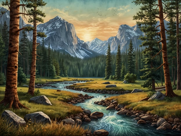 Auf dem Bild sieht man eine beeindruckende Naturlandschaft mit majestätischen Bergen, einem klaren Fluss und dichten Wäldern, die ein typisches Szenario für die Umgebung von Anchorage widerspiegeln. In dieser Region ist die Natur atemberaubend, mit zahlreichen Möglichkeiten für Outdoor-Aktivitäten.Man kann hier wandern und die Vielfalt der Flora und Fauna erleben, oder angeln und kajaken in den vielen Gewässern. Die Berge laden zu unvergesslichen Ausblicken ein, besonders bei Sonnenuntergang, wenn das Licht die Gipfel in warmen Farben erleuchtet. Zudem gibt es viele Tierarten, die in den Wäldern und Gewässern rund um Anchorage leben, was das Naturerlebnis noch intensiver macht.