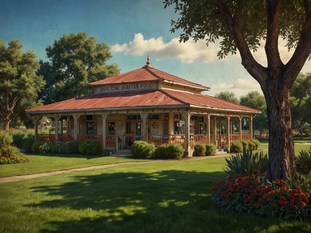 Auf dem Bild ist ein hübsches, traditionelles Gebäude mit einem rot gefärbten Dach und einem großen Vorbau zu sehen, umgeben von geschnittenem Gras und bunten Blumen.Wenn du Portland besuchst, hier einige Tipps:1. **Besuche die berühmten Kaffeehäuser**: Portland ist bekannt für seine ausgefallenen Cafés. Probiere ein lokales Kaffeeblends.2. **Erkunde den Washington Park**: Dieser Park bietet wunderschöne Gärten und Wanderwege und ist ein perfekter Ort für einen Ausblick auf die Stadt.3. **Genieße die lokale Küche**: Probiere die Food Trucks, die eine Vielzahl von internationalen Gerichten anbieten.4. **Besuche die Voodoo Doughnut**: Diese berühmte Donut-Bäckerei ist ein Muss für alle Naschkatzen.5. **Nutze das Fahrradverleihsystem**: Portland ist eine fahrradfreundliche Stadt, und ein Rad auszuleihen ist eine tolle Möglichkeit, die Stadt zu erkunden.Viel Spaß in Portland!