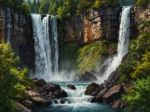 Auf dem Bild sind Wasserfälle zu sehen, die an die Niagarafälle erinnern könnten. Aktivitäten rund um die Niagarafälle könnten beinhalten:
1. **Bootstouren**: Eine aufregende Möglichkeit, nah an die Wasserfälle heranzukommen, wie zum Beispiel mit der berühmten Maid of the Mist.
2. **Wanderungen**: Es gibt zahlreiche Wanderwege mit atemberaubenden Ausblicken auf die Fälle und die umgebende Natur.
3. **Besuch des Niagara Parks**: Genießen Sie die gepflegten Gärten und die Landschaft rund um die Fälle.
4. **Falls Ansicht von der Seite**: Aussichtspunkte bieten spektakuläre Sicht auf die Wasserfälle, besonders bei Sonnenuntergang.
5. **Adventurous Aktivitäten**: Dazu gehören Ziplining oder Hubschrauberflüge über die Fälle für einen einmaligen Blick von oben.
Diese Aktivitäten machen den Besuch der Niagarafälle zu einem unvergesslichen Erlebnis.