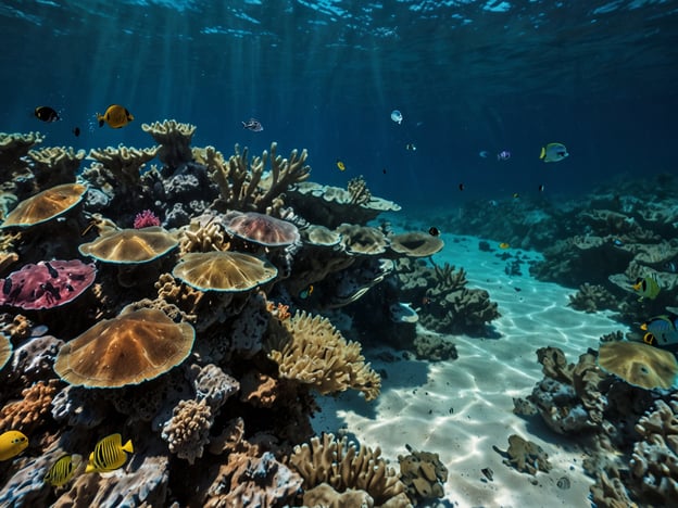 Auf dem Bild ist eine Unterwasserlandschaft des Belize Barrier Reef zu sehen. Man erkennt farbenfrohe Korallenformationen und eine Vielzahl von Fischen, die zwischen den Korallen schwimmen.Die besten Spots am Belize Barrier Reef sind:1. **Hol Chan Marine Reserve**: Ein beliebter Ort zum Schnorcheln und Tauchen mit einer reichen Artenvielfalt.2. **Shark Ray Alley**: Hier kann man Haie und Rochen hautnah erleben.3. **The Great Blue Hole**: Ein berühmtes Tauchziel, bekannt für seine tiefen, klaren Gewässer und beeindruckenden Stalaktiten.4. **Glover's Reef**: Ein abgelegener Ort mit unberührten Korallenriffs und einer Vielzahl von Meereslebewesen.5. **Laughing Bird Caye**: Ideal zum Schnorcheln und Relaxen, umgeben von schönen Stränden und klarem Wasser.Diese Orte bieten beeindruckende Möglichkeiten, die Unterwasserwelt des Riffs zu erkunden.