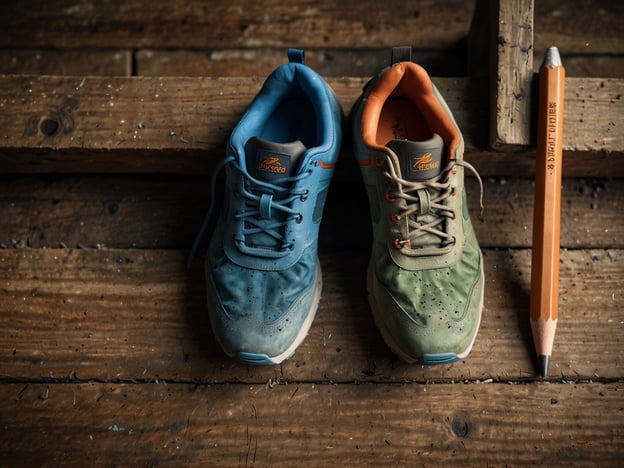 Auf dem Bild sind zwei Wanderschuhe zu sehen, einer in Blau und der andere in Grün. Neben den Schuhen liegt ein orangefarbener Bleistift auf einem Holzboden.
Hier sind einige Tipps für eine gelungene Wanderung:
1. **Richtige Schuhe**: Achte darauf, bequeme und gut sitzende Wanderschuhe zu tragen, die dir guten Halt geben.
2. **Wasserversorgung**: Nimm genug Wasser mit, um während der Wanderung hydratisiert zu bleiben.
3. **Wettergerecht kleiden**: Trage mehrere Schichten, um dich an wechselndes Wetter anzupassen, und vergiss den Sonnenschutz nicht.
4. **Karten und Navigation**: Informiere dich über die Strecke und nimm eine Karte oder ein GPS-Gerät mit.
5. **Ruhige Pace**: Gehe in einem gemäßigten Tempo, um deine Energie zu schonen und die Umgebung zu genießen.
6. **Verpflegung**: Packe Snacks ein, um deine Energie während der Wanderung aufrechtzuerhalten.
Mit diesen Tipps bist du gut vorbereitet für dein nächstes Abenteuer!