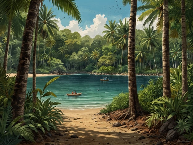 Auf dem Bild ist eine malerische Küstenlandschaft zu sehen, die an den Cahuita Nationalpark erinnert. Zu den besten Aktivitäten im Cahuita Nationalpark gehören:1. **Wandern**: Es gibt mehrere Wanderwege, die durch den dichten Regenwald führen, wo man diverse Tier- und Pflanzenarten entdecken kann.2. **Schnorcheln**: Die Gewässer laden zu Schnorcheltouren ein, um die bunte Unterwasserwelt des Korallenriffs zu erkunden.3. **Tierbeobachtungen**: Bei einem Besuch kann man viele Tierarten, wie Affen, Faultiere und verschiedene Vogelarten, in ihrem natürlichen Lebensraum beobachten.4. **Strandbesuche**: Die wunderschönen Strände bieten die Möglichkeit, sich zu entspannen und die Natur zu genießen.5. **Führungen**: Geführte Touren bieten tiefere Einblicke in die Flora und Fauna des Parks.Diese Aktivitäten machen einen Besuch im Cahuita Nationalpark zu einem unvergesslichen Erlebnis.