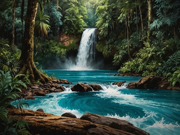 Auf dem Bild sieht man eine wunderschöne Naturkulisse mit einem Wasserfall, umgeben von üppigem Grün und klarem, türkisfarbenem Wasser. Am Rio Celeste kann man verschiedene Aktivitäten und Erlebnisse genießen:1. **Wanderungen**: Es gibt zahlreiche Wanderwege durch den Regenwald, die zu atemberaubenden Aussichtspunkten und Naturwundern führen.2. **Schwimmen**: Die glitzernden Wasserstellen laden zum Baden ein, wobei man die erfrischenden Gewässer genießen kann.3. **Beobachtung von Flora und Fauna**: Der Ort ist ein Paradies für Vogelbeobachter und Naturfotografen, mit einer Vielzahl von Pflanzen und Tieren.4. **Thermalquellen**: In der Nähe befinden sich heiße Quellen, die perfekt sind, um sich nach einem Tag voller Abenteuer zu entspannen.5. **Fotografie**: Die malerische Landschaft bietet hervorragende Möglichkeiten für beeindruckende Fotos von Wasserfällen und der umgebenden Natur.Ein Besuch am Rio Celeste ist ein unvergessliches Erlebnis für Naturliebhaber!