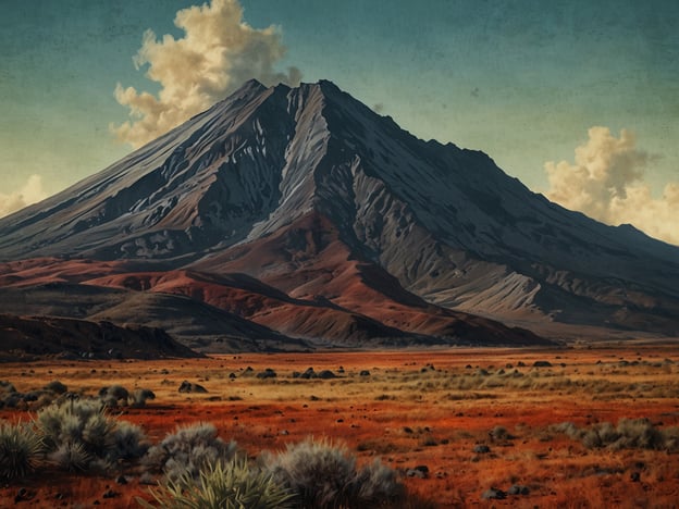 Das Bild zeigt einen majestätischen Vulkan, der vom Irazú Vulkan in Costa Rica inspiriert sein könnte. Der Irazú Vulkan hat eine faszinierende Entstehungsgeschichte, die in einem geologischen Prozess von Millionen Jahren verwurzelt ist. Er gehört zu einem aktiven Vulkansystem, das durch die Subduktion der Cocosplatte unter die Karibische Platte entstanden ist.Seine Form wurde im Laufe der Jahrhunderte durch zahlreiche Eruptionen geprägt, die zur Bildung von Kratern und der charakteristischen landschaftlichen Vielfalt des Gebietes führten. Die letzte größere Eruption ereignete sich in den 1960er Jahren, und der Vulkan ist heute ein beliebtes Ziel für Touristen und Wissenschaftler gleichermaßen. Die Landschaft rund um den Irazú ist durch faszinierende Flora und Fauna gekennzeichnet, die sich an die vulkanischen Böden angepasst hat.