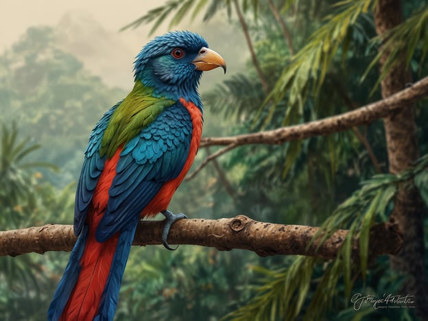 Auf dem Bild ist ein Quetzal zu sehen, ein farbenfroher Vogel, der in den tropischen Wäldern Mittelamerikas beheimatet ist. Der Erhalt der Quetzal-Population ist von großer Bedeutung, da dieser Vogel durch Habitatverlust und illegale Jagd gefährdet ist.Nachhaltiger Tourismus kann eine wichtige Rolle beim Schutz der Quetzale spielen. Durch umweltfreundliche Tourismuspraktiken können Einnahmen generiert werden, die in den Schutz der Lebensräume und die Aufklärung der lokalen Gemeinschaften investiert werden. So können Besucher die Schönheit der Quetzale erleben und gleichzeitig dazu beitragen, deren Fortbestand in der Natur zu sichern.