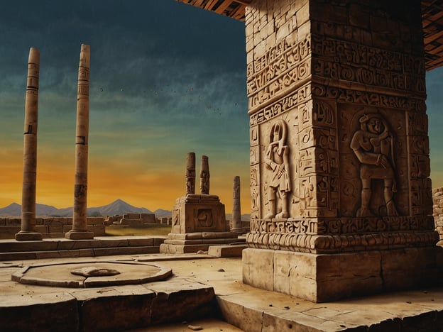 Auf dem Bild sind antike Ruinen mit Skulpturen und Säulen zu sehen, die an eine alte Zivilisation erinnern. Diese Atmosphäre könnte an Orte wie den Karnak-Tempel in Ägypten oder die Ruinen von Machu Picchu in Peru erinnern. Wenn du an archäologischen Stätten und der Geschichte interessiert bist, solltest du folgende Museen nicht verpassen:1. **Das Ägyptische Museum in Kairo** – Hier findest du eine riesige Sammlung antiker ägyptischer Artefakte, darunter viele Gegenstände aus dem Grab von Tutanchamun.2. **Das British Museum in London** – Dieses Museum beherbergt eine Vielzahl von Antiquitäten aus verschiedenen Kulturen, darunter die Rosetta Stone und Exponate aus Ägypten.3. **Das Metropolitan Museum of Art in New York** – Es bietet eine umfassende Sammlung von Kunst und Artefakten aus vielen Kulturen, einschließlich einer umfangreichen Sammlung ägyptischer Kunst.4. **Das Museo Nacional de Antropología in Mexiko-Stadt** – Ein Muss für Fans der mesoamerikanischen Kultur mit bedeutenden Ausstellungen zu den Azteken und Mayas.Diese Museen ermöglichen es dir, tief in die Geschichte und Kultur vergangener Zivilisationen einzutauchen.