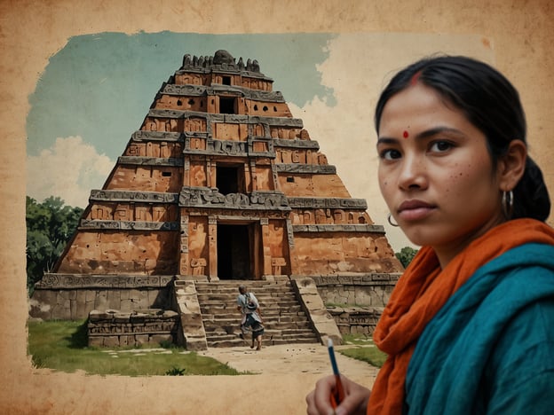Auf dem Bild ist eine alte Pyramide zu sehen, die anscheinend die archäologischen Ruinen von Joya de Cerén in El Salvador darstellt. Diese Stätte, die als "Pompeji der Americas" bekannt ist, bietet faszinierende Einblicke in das Leben der Maya-Kultur.Touristisch gesehen zieht Joya de Cerén viele Besucher an, die sich für Geschichte und Archäologie interessieren. Die gut erhaltenen Überreste ermöglichen Bildungsreisen, die das Verständnis für alte Zivilisationen fördern. Die Szenerie könnte ideal für Experimente und Erkundungen sein, einschließlich Workshops, die das Erlernen über die Maya-Geschichte und die Landschaft der Region umfassen.Zusammengefasst spiegelt das Bild das kulturelle Erbe wider, das sowohl für den Tourismus als auch für Bildungszwecke von großer Bedeutung ist.