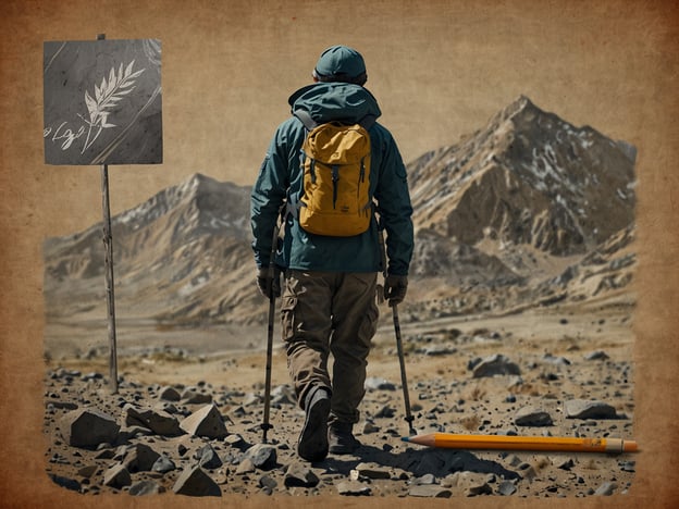 Auf dem Bild ist eine Person zu sehen, die in einer bergigen Landschaft wandert. Sie trägt einen Rucksack und Spazierstöcke, was darauf hindeutet, dass sie eine Wanderung unternimmt. Gleichzeitig ist ein Schild mit einem Pflanzendesign im Hintergrund sichtbar.Bei Vulkanwanderungen sind folgende Sicherheitsaspekte wichtig:1. **Vorbereitung**: Informieren Sie sich über die aktuellen Vulkanaktivitäten und Wetterbedingungen. Studien von Karten und Routen sind entscheidend.2. **Ausrüstung**: Tragen Sie geeignete Wanderschuhe und wetterfeste Kleidung. Packen Sie genügend Wasser, Snacks und Erste-Hilfe-Material ein.3. **Meldesysteme**: Teilen Sie Ihre Route und ungefähren Rückkehrzeit mit jemandem. Nutzen Sie GPS-Geräte oder mobile Apps zur Standortverfolgung.4. **Achtsamkeit**: Seien Sie sich möglicher Gefahren wie Gase, Asche oder plötzliche Änderungen der Vulkanaktivität bewusst. Halten Sie sich an die gekennzeichneten Wege.5. **Rückzugsmöglichkeiten**: Haben Sie immer einen Plan für den Fall eines Notfalls und wissen Sie, wann es besser ist, umzukehren.Diese Sicherheitsaspekte sind entscheidend, um ein sicheres und angenehmes Erlebnis zu gewährleisten.