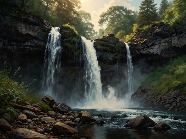 Auf dem Bild ist ein schöner Wasserfall zu sehen, der aus einer klippigen Formation herausfließt. Umgeben ist der Wasserfall von üppigem Grün und Bäumen, was eine friedliche und idyllische Atmosphäre schafft.**Tipps für deinen Besuch:**1. **Frühe Anreise:** Komme früh, um die Menschenmengen zu vermeiden und die Ruhe der Natur zu genießen.2. **Kamera mitnehmen:** Die Szenerie ist fotogen, also bring eine Kamera oder ein Smartphone für tolle Erinnerungsfotos mit.3. **Wanderung planen:** Achte darauf, im Voraus zu planen, welche Wanderwege du erkunden möchtest. Festes Schuhwerk ist empfehlenswert.4. **Picknick:** Packe ein leichtes Picknick ein, um die Landschaft in vollen Zügen zu genießen.5. **Natur respektieren:** Halte die Umgebung sauber und respektiere die Tier- und Pflanzenwelt.Viel Spaß beim Besuch!