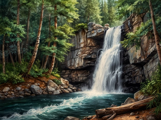 Auf dem Bild ist ein schöner Wasserfall zu sehen, der von hohen Felsen umgeben ist. In der Umgebung gibt es viel üppiges Grün, das eine friedliche Atmosphäre schafft. Aktivitäten, die man rund um diesen Wasserfall unternehmen könnte, sind:1. **Wandern**: Es wäre herrlich, entlang der Wege zu wandern und die Natur zu genießen.2. **Schwimmen**: Das klare Wasser lädt zum Schwimmen oder Plantschen ein.3. **Picknicken**: Man könnte sich ein Picknick am Ufer des Wassers vorbereiten.4. **Fotografieren**: Die malerische Aussicht eignet sich hervorragend für Fotos.5. **Entspannen**: Einfach am Wasser sitzen und die beruhigenden Geräusche des Wasserfalls genießen.Diese Aktivitäten machen den Besuch rund um den Wasserfall besonders angenehm.