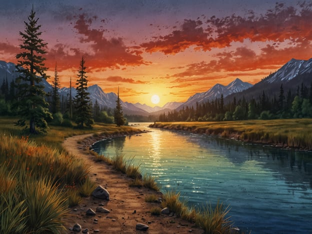 Auf dem Bild ist eine idyllische Landschaft zu sehen, die an einen Kratersee erinnert. Der Sonnenuntergang färbt den Himmel in warmen Farben, während das Wasser sanft im Licht schimmert. Aktivitäten, die man rund um einen solchen Kratersee genießen könnte, sind:1. **Wandern**: Die gut gepflegten Wanderwege laden dazu ein, die Natur zu erkunden.2. **Angeln**: Viele Seen bieten gute Angelmöglichkeiten.3. **Kanufahren**: Das Erforschen des Sees mit einem Kanu kann eine entspannende Erfahrung sein.4. **Picknicken**: Der malerische Ausblick bietet einen perfekten Ort für ein Picknick.5. **Fotografieren**: Die atemberaubende Landschaft ist ideal für Naturfotografie.6. **Vogelbeobachtung**: Die Umgebung könnte Heimat für verschiedene Vogelarten sein.7. **Schwimmen**: An warmen Tagen wäre ein erfrischendes Bad im klaren Wasser möglich.Diese Aktivitäten fördern die Verbindung zur Natur und laden zur Erholung ein.