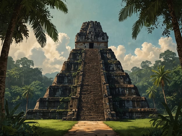 Auf dem Bild ist eine beeindruckende Pyramide zu sehen, die an die archäologischen Stätten von Tikal in Guatemala erinnert. Tikal war eine bedeutende Stadt der Maya und ist bekannt für ihre majestätischen Tempel und Ruinen, die von dichten Dschungel umgeben sind.Heute spielt der Erhalt von Tikal eine wichtige Rolle, da viele der Strukturen und die umliegende Natur geschützt werden müssen. Maßnahmen zur Konservierung helfen, den Verfall der alten Steine zu verhindern und die einzigartige Flora und Fauna zu bewahren.Darüber hinaus ist Tikal ein beliebtes Touristenziel, das jährlich viele Besucher anzieht. Tourismus kann sowohl zur Finanzierung des Erhalts beitragen als auch das Bewusstsein für die kulturelle Bedeutung der Stätte schärfen. Dabei ist es wichtig, ein Gleichgewicht zu finden, um sowohl den Zugang für Touristen zu ermöglichen als auch die Integrität der Stätte zu wahren.