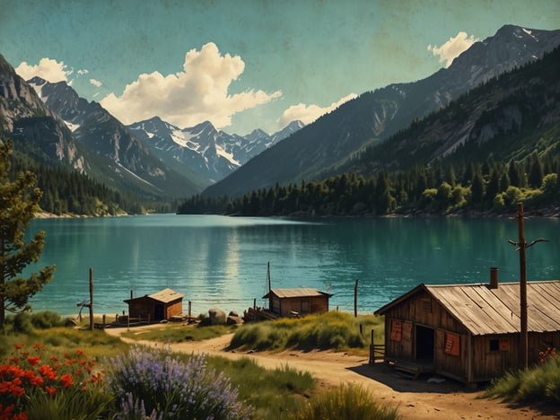 Auf dem Bild ist eine malerische Landschaft mit einem klaren Gewässer, umgeben von Bergen und Wäldern, erkennbar. Ähnlich huttenartige Unterkünfte sind in der Nähe des Wassers zu sehen.Wenn man über die besten Orte am Atitlán-See spricht, könnte man die idyllischen Dörfer wie San Juan La Laguna erwähnen, bekannt für ihre Kunstszene, oder das charmante San Pedro La Laguna, das sich für Wanderungen und Bootsfahrten eignet. Zudem lohnt sich ein Besuch in Santiago Atitlán, wo die lokale Kultur und Traditionen erlebbar sind. Diese Orte bieten atemberaubende Ausblicke auf den See und die Umgebung, ähnlich wie auf dem abgebildeten Szenario.