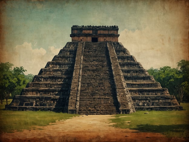 Auf dem Bild ist eine nachgebildete Maya-Pyramide zu sehen, wie sie in Iximché, einer archäologischen Stätte in Guatemala, vorkommen könnte. Während der Kolonialzeit spielte Iximché eine wichtige Rolle als eine der letzten Bastionen der Maya-Kultur.Die Stadt war das Hauptquartier der Kaqchikel und diente als Widerstandszentrum gegen die spanische Kolonialisierung. Iximché war nicht nur ein politisches, sondern auch ein religiöses Zentrum, wo religiöse Zeremonien und Rituale stattfanden, die den Widerstand gegen die europäischen Kolonisatoren symbolisierten.Nach der Eroberung durch die Spanier wurde Iximché jedoch aufgegeben, und viele ihrer kulturellen Traditionen und Bräuche gerieten in Vergessenheit. Die Stätte ist heute ein wichtiger Ort für die Erforschung und den Erhalt der Maya-Kultur.