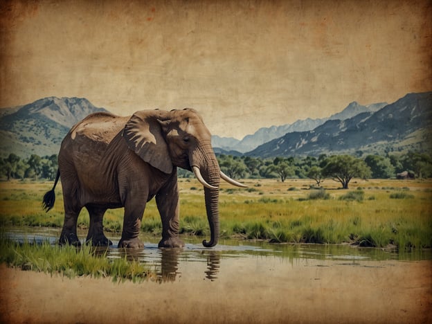 Auf dem Bild ist ein Elefant zu sehen, der in einem klaren Gewässer steht, umgeben von einer weiten grünen Landschaft und Bergen im Hintergrund.Die Laguna de Lachuá in Guatemala hat eine bedeutende kulturelle und ökologische Rolle. Sie ist Teil eines Schutzgebiets und gilt als ein wichtiger Lebensraum für verschiedene Tier- und Pflanzenarten. Diese Region ist auch mit der Kultur der Maya verbunden, da sie von verschiedenen Ethnien bewohnt wird, die dort ihre Traditionen und Lebensweisen pflegen. Die Erhaltung der biologischen Vielfalt und die Achtung der indigenen Kulturen machen die Laguna de Lachuá zu einem bedeutenden Ort für Naturschutz und kulturelles Erbe.