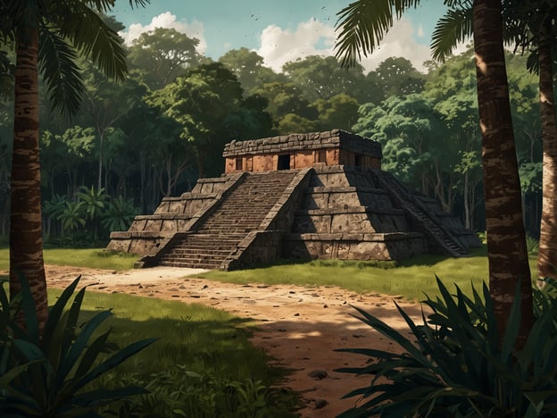 Auf dem Bild ist eine möglicherweise von der Maya-Kultur inspirierte Ruine zu sehen, die von dichtem Dschungel umgeben ist.Hier sind einige Reisetipps für Uaxactún:1. **Besuch der Ruinen**: Uaxactún ist bekannt für seine gut erhaltenen Maya-Ruinen. Plane genug Zeit ein, um die verschiedenen Tempel und Pyramiden zu erkunden.2. **Führungen**: Überlege, eine geführte Tour zu buchen. Ein erfahrener Führer kann interessante Informationen über die Geschichte und Architektur der Stätte bereitstellen.3. **Früh aufstehen**: Um die Hitze zu vermeiden und die Ruhe der Ruinen zu genießen, ist es empfehlenswert, früh am Morgen zu starten.4. **Wanderungen**: Nutze die Gelegenheit für Wanderungen im umliegenden Dschungel. Vergiss nicht, ausreichend Wasser mitzunehmen und dich vor Moskitos zu schützen.5. **Fotomöglichkeiten**: Die Schönheit der Ruinen und der Tropenlandschaft bieten tolle Fotomöglichkeiten, besonders während der goldenen Stunden bei Sonnenauf- und -untergang.6. **Respekt vor der Natur**: Achte darauf, die Natur zu respektieren und die Umgebung sauber zu halten.Viel Spaß beim Erkunden von Uaxactún!