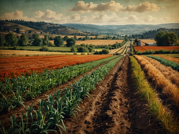 Auf dem Bild sind weitläufige Felder zu sehen, die in verschiedenen Reihen angelegt sind. Die besondere Lage von Almolongas, möglicherweise in einer fruchtbaren Region, spielt eine entscheidende Rolle für den Anbau von verschiedenem Gemüse und Getreide.Die Vielfalt der Anbaukulturen, wie sie auf dem Bild dargestellt ist, zeigt das Potenzial der Region, verschiedene Pflanzen in optimalen Bedingungen zu kultivieren. Das milde Klima, ausreichende Niederschläge und fruchtbare Böden tragen dazu bei, dass Almolongas für Landwirte attraktiv ist. Dies ermöglicht nicht nur eine hohe Erntequalität, sondern auch eine Diversifizierung der Anbauprodukte, was für die lokale Wirtschaft von großer Bedeutung ist.