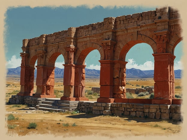 Auf dem Bild sind die Überreste eines alten architektonischen Bauwerks zu sehen, das durch große Bögen und eine beeindruckende Steinstruktur charakterisiert ist. Diese Art von Ruinen könnte mit archäologischen Stätten wie Zaculeu in Guatemala in Verbindung stehen, die für ihre präkolumbianische Geschichte bekannt ist.Zaculeu ist heute ein bedeutendes touristisches Ziel. Die Erhaltungsprojekte konzentrieren sich darauf, die Ruinen zu schützen und den Besuchern einen Einblick in die Maya-Kultur zu geben. Besucher können die beeindruckenden Strukturen erkunden, während gleichzeitig Maßnahmen ergriffen werden, um die Stätte zu erhalten und ihre historische Bedeutung zu bewahren. Durch den Tourismus werden nicht nur die Ruinen besucht, sondern auch lokale Gemeinschaften profitieren von den wirtschaftlichen Möglichkeiten, die der Erhalt und die Förderung der Stätte bieten.