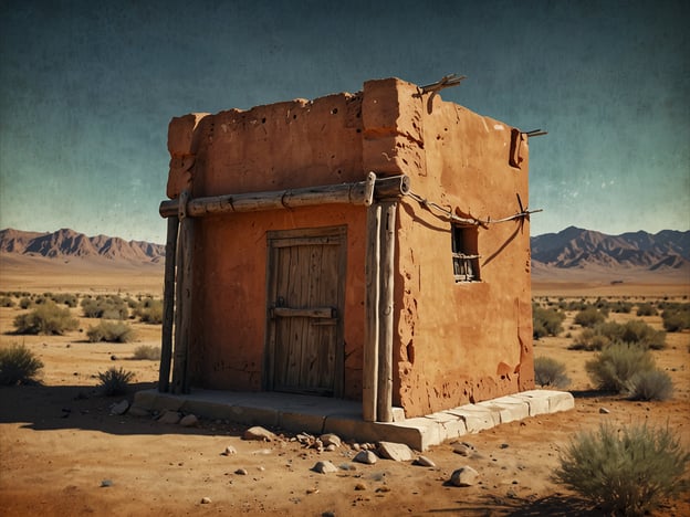 Auf dem Bild ist ein kleines, einfaches Gebäude zu sehen, das aus Lehm und Holz gebaut wurde. Diese Art von Konstruktion erinnert an die traditionellen Wohnstätten in vielen indigenen Kulturen, einschließlich der Poqomchi-Kultur in Guatemala.Die Poqomchi sind ein indigenes Volk, das eine reiche Geschichte und Kultur hat. Die Region Salamá, die in ihrem Gebiet liegt, hat eine bedeutende kulturelle Bedeutung. Die Architektur der Poqomchi spiegelt vergangene Traditionen wider, die ihren Bezug zur Natur und zu ihrer Gemeinschaft zeigen.Das dargestellte Haus könnte als Symbol für die Einfachheit des Lebens und die Verbindung zur Erde interpretiert werden, die auch in der Geschichte der Poqomchi zu finden ist. Es könnte den Lebensstil ihrer Vorfahren repräsentieren, die Inhalte und Techniken genutzt haben, um sich in Harmonie mit ihrer Umgebung niederzulassen.