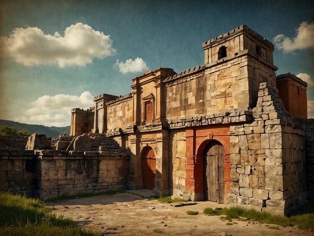 Auf dem Bild ist eine historische archäologische Stätte zu sehen, die wahrscheinlich mit Mixco Viejo in Guatemala assoziiert ist. Mixco Viejo war ein bedeutendes Zentrum der Maya-Zivilisation und ist heute bekannt für seine beeindruckenden Ruinen und die gut erhaltenen Bauten.Die Stätte zieht Touristen an, die sich für Geschichte und Archäologie interessieren. Viele Besucher sind begeistert von den beeindruckenden Steinstrukturen, die die einst blühende Kultur der Maya widerspiegeln. Heute ist Mixco Viejo ein beliebtes Ziel für Touristen, die mehr über die Geschichte der Region und die archäologischen Funde erfahren möchten, und es bietet auch eine atemberaubende Aussicht auf die umgebende Landschaft.