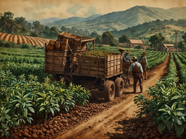 Auf dem Bild sind vermutlich Arbeiter zu sehen, die in einem landwirtschaftlichen Umfeld aktiv sind. Diese Szene könnte die Tradition der Landwirtschaft in der Region Comayagua, Honduras, widerspiegeln, die stark agrarisch geprägt ist.Comayagua hat eine reiche Geschichte in der Landwirtschaft, insbesondere im Anbau von Kaffee, Mais und Zuckerrohr. Die Region wurde im 19. Jahrhundert durch den Kaffeeexport bekannt, was zu einer wirtschaftlichen Blüte führte.Die darauffolgende Entwicklung baute auf der landwirtschaftlichen Basis auf, während soziale und wirtschaftliche Veränderungen die Lebensweise der Bewohner beeinflussten. Solche Szenen zeugen von der harten Arbeit und dem Engagement der Menschen, die zur Kultur und Wirtschaft von Comayagua beitragen.
